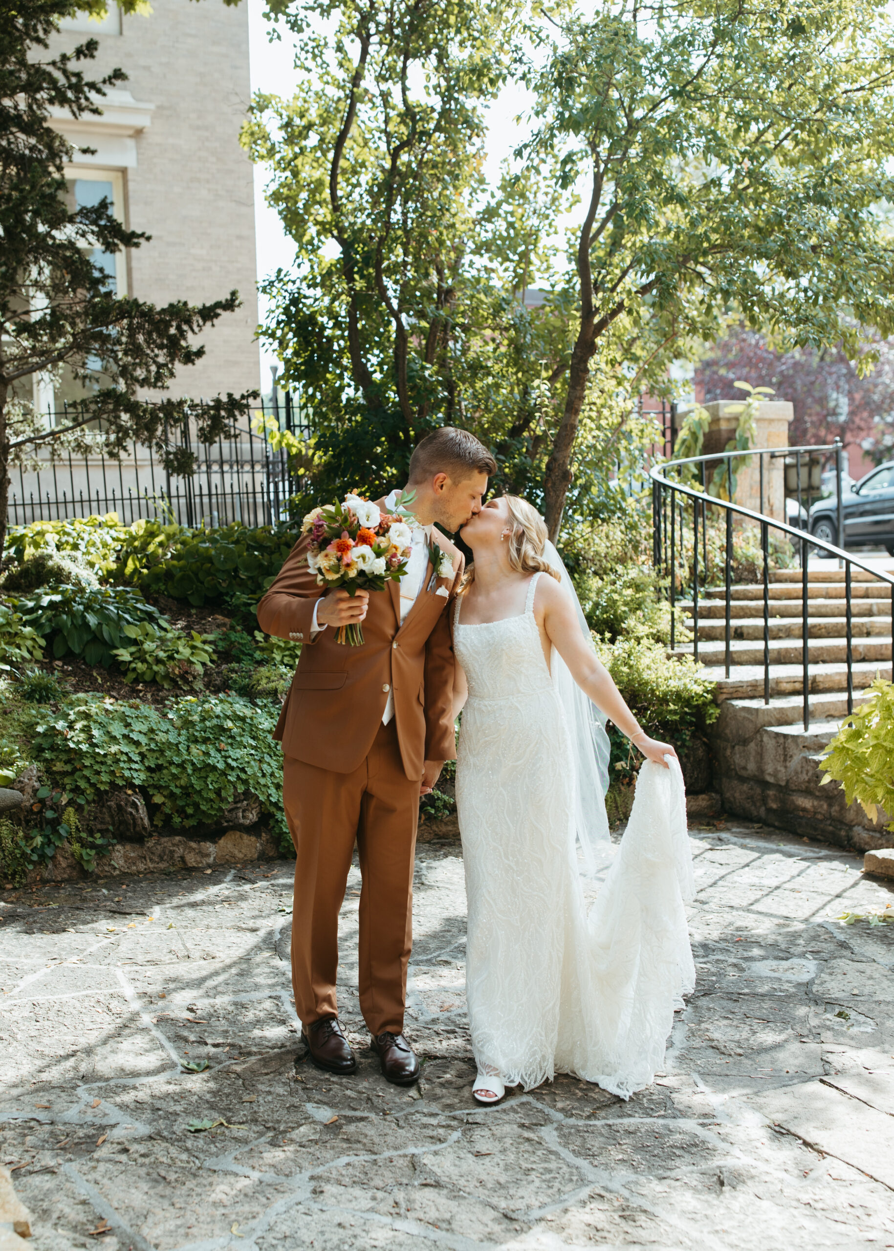 wedding in downtown historic stillwater minnesota at the loft