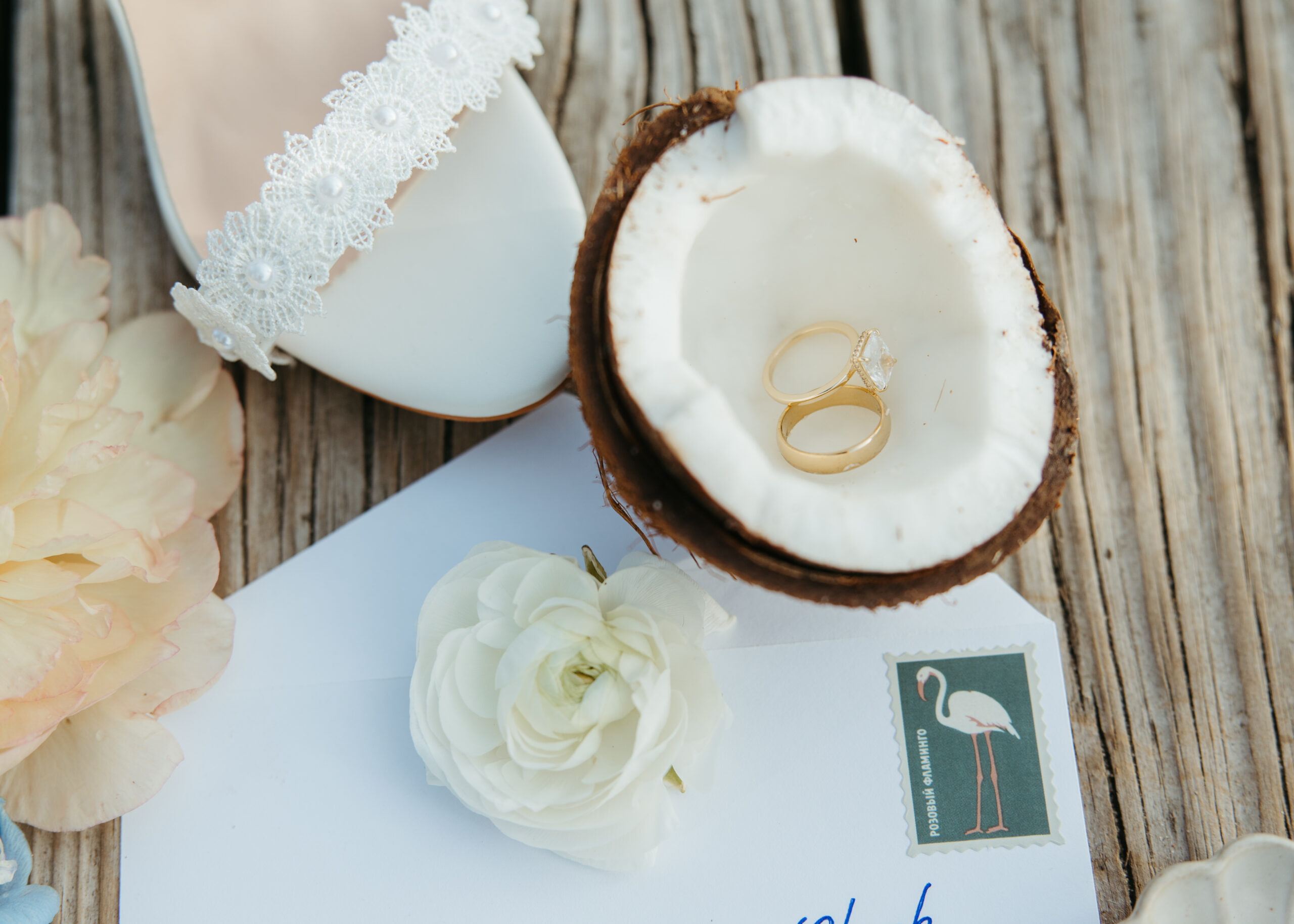 Custom coastal wedding invitation suite and stationery by Brooke Thies Design for a lakeside Minnesota elopement.